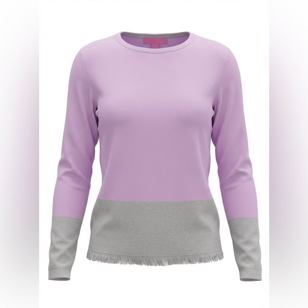 LILLY PULITZER WOMENS CASHMERE SWEATER GRAY AND PINK SIZE XS